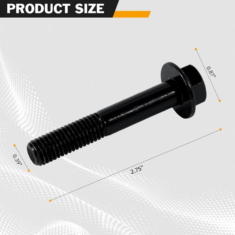CHENACC 7.3 Exhaust Manifold Flanged Bolt Grade 10.9 For Ford F250 F350 7.3L Powerstroke Diesel Engine 1994 1995 1996 1997 1998 1999 2000 2001 2002 2003 Pack of 16 - Image 2
